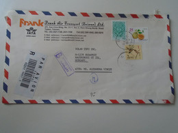 ZA400.8   TAIWAN  - Frank Air Transport - Registered Insured Airmail  Letter Cover Ca 1990 - Sent To Hungary - Storia Postale