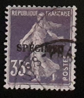 35 Centimes Violet Semeuse - Surcharge C (spécimen) Des ANNULE -  LUXE - Especimenes