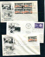 USA UN 5 Covers Intl Geophysical Year Block Of 4++ 14360 - Storia Postale