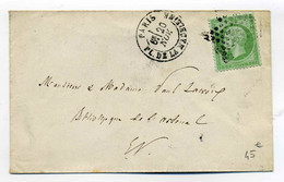 Napoléon YT N°20 Seul Sur Lettre De PARIS  Etoile N°3  Place De Madeleine / Dept 60 Seine / Tarif En Ville - 1849-1876: Période Classique