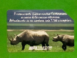 ! - ITALIA -SCHEDA TELEFONICA ANIMALI CHE LASCIANO IL VUOTO - Públicas Temáticas