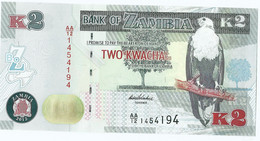 Zambia Een 2 Kwacha Biljet Uit 2012 UNC (3199) - Zambie