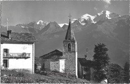 L'Eglise De Verbier-Village Tournelon Blanc Et Combins 1958 Rare - VS Valais