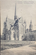 Veurne St Walburgakerk Vanuit Het Park Gelopen 1918 - Veurne