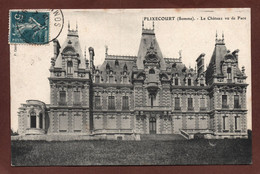 (RECTO / VERSO) FLIXECOURT EN 1912 - LE CHATEAU VU DE FACE - BEAU CACHET - CPA - Flixecourt