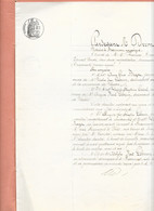 Acte Notarié Mai 1875 - Etude De Me Dumas Notaire à Beaumont Sur Sarthe - Quittance Enfants Lebrun - Zonder Classificatie