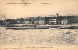 ¤¤    -     SAINT-PIERRE-et-MIQUELON   -   SAINT-PIERRE   -  Le Port Bloqué Par Les Glaces En Hiver    -    ¤¤ - San Pedro Y Miquelón