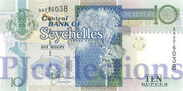 SEYCHELLES 10 RUPEES 1998 PICK 36a UNC PREFIX "AC-AD" - Seychellen