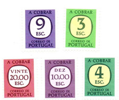 1975 - Portogallo S 79/83 Segnatasse             ------ - Unused Stamps