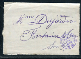 Cachet Du Centre D'instruction De Mitrailleurs Du Havre Sur Carte Lettre En Fm Pour Fontaine Le Dun  - D 286 - Guerre De 1914-18