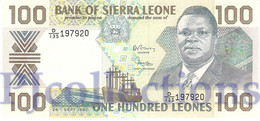 SIERRA LEONE 100 LEONES 1990 PICK 18c UNC - Sierra Leona