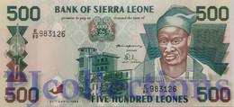 SIERRA LEONE 500 LEONES 1995 PICK 23a UNC - Sierra Leone