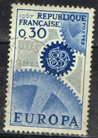 FR VAR 44 - FRANCE N° 1521 Obl. EUROPA Variété "O" De Europa Avec Pointe - Usados