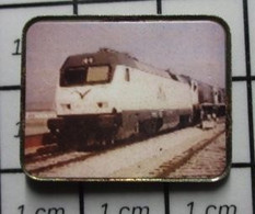 1315b Pin's Pins / Beau Et Rare / TRANSPORTS / LOCOMOTIVE A IDENTIFIER PHOTO COULEUR - Transports