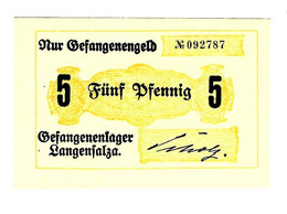 *germany Gefangenen Lager Langensalza  5 Pfennig  05.20 - Other & Unclassified