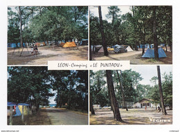 40 LEON Vers Castets N°716 CAMPING LE PUNTAOU Tentes Caravanes VW Käfer Filet De Volley VOIR DOS - Castets