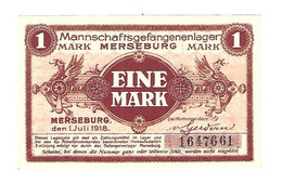 *germany Mannschaftsgefangenen Lager  Merseburg  1 Mark  1918  05.13 - Andere & Zonder Classificatie