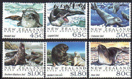 Nouvelle-Zélande New Zealand 1168/73 Faune, Phoques, Leopard De Mer, éléphant De Mer, Lion De Mer - Fauna Antartica