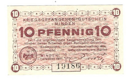 *germany Kriegsgefangenenlager  Minden 10 Pfennig   05.50 - Other & Unclassified