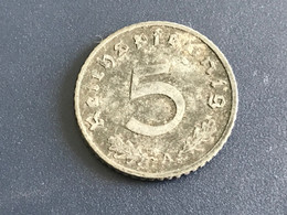 Münze Münzen Umlaufmüne Deutschland Deutsches Reich 5 Pfennig 1941 Münzzeichen A - 5 Reichspfennig