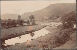 Dovey Bridge, Machynlleth, Montgomeryshire, 1907 - George & Son RP Postcard - Montgomeryshire