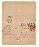 Entier Postal Sur Carte Lettre,  CHEVANNES,  Pour AUXERRE,  YONNE,  1913,  4 Scans, J.Perrot à Chevannes - Cartes-lettres