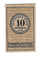 *germany  Kriegsgefangenen Lager  Arbeitscomando Rauen  Mulheim 10 Pfennig  05.02 - Autres & Non Classés