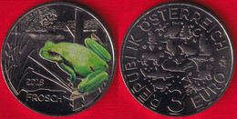 Austria 3 Euro 2018 "The Frog" Colored UNC - Autriche