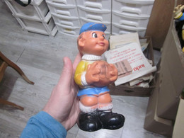 Old Rubber Toy Footballer ART 321 Height 20 Cm - Other & Unclassified