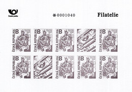 Czech Republic - 2022 - Tradition Of Stamp Design - Recess Print From Flat Plates - Numbered Proof (blackprint) - Blocks & Sheetlets