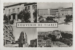 Tiaret (Algérie) : 4 Vues De La Ville Dont La Rue Soler En 1956 PF - Tiaret