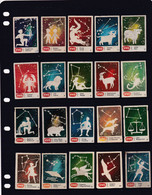 Netherland Space Weltraum Espace: Vivo Matchbox Label; Astronomy; Stars; 20 Different Labels - Zündholzschachteletiketten