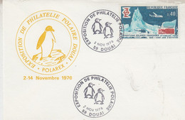 France 1976 Exposition De Philatelie Polaire Douai  Cover Ca Douai 2 NOV 1976 (WX177) - Events & Commemorations