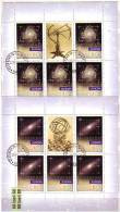 2009  EUROPA –Cept Astronomy  2 S/M Sheet Of 5 Sets /Klb. (used)Bulgaria /Bulgarie - Gebraucht