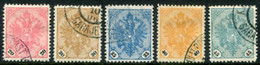 BOSNIA & HERZEGOVINA 1901-05 Arms Definitive With Black Numerals, Used.  Michel 24-28 - Bosnia And Herzegovina