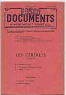 EDSCO DOCUMENTS- LES CEREALES-. N°9 Mai 1954-Pochette N°34-2ème Partie- Support Enseignants-Les Editions Scolaires - Schede Didattiche