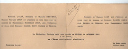 VP21.242 - EGREVILLE X CRULAI - 1931 - Faire - Part De Mariage De Mr Marcel MARY Avec Melle Marcelle JOLIN - Annunci Di Nozze