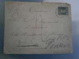 FRANCE LETTRE ENVELOPPE COURRIER CERES 37 COMMUNE PARIS GUERRE VERSAILLES PONTOISE TAXE DUC ACQUAVIVA PRINCIPAUTE MONACO - Krieg 1870