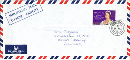 Hong Kong Air Mail Cover Sent To Denmark 16-2-1981  Nice Cancelled - Lettres & Documents