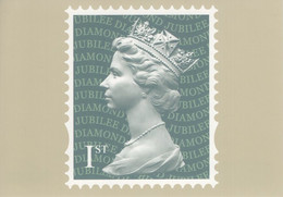 Great Britain 2012 PHQ Card Sc 2996f 1st QEII Image Machin Diamond Jubilee - Carte PHQ