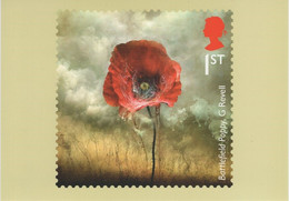 Great Britain 2016 PHQ Card Sc 3509 1st Battlefield Poppy By G. Revell - PHQ Cards