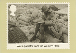 Great Britain 2016 PHQ Card Sc 3513b 1st Writing A Letter From Western Front - Cartes PHQ