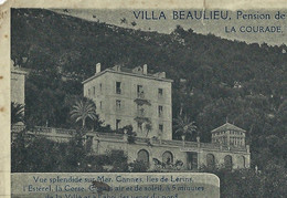 1921 Grasse Alpes Maritimes PAPIER ENTETE VILLA BEAULIEU Pension De Famille La Courade V.SCANS - 1900 – 1949