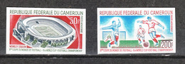 Camerun   -   1966. Rimet  Mondiale " England '66 ". Complete RARE Imperf. MNH Series - 1966 – Angleterre