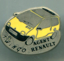 PIN'S  -  AUTOMOBILE  -RENAULT TWINGO - SIGNE ELIXIR - Renault