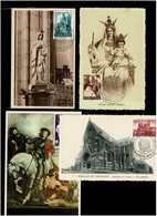 BELG.1948 Cartes Maximum 777 778 780 & Saint Martin  Sur Carte Illustrée Basilique De Chévremont - 1934-1951