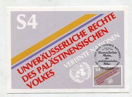 MC 099100 UNO VIENNA - Wien - Die Unveräusserlichen Rechte Des Palästinensischen Volkes  - 1981 - Tarjetas – Máxima