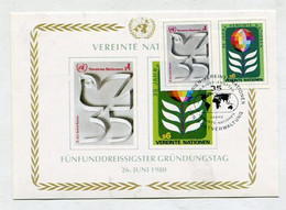 MC 099102 UNO VIENNA - Wien - 35. Jahrestag Der Vereinten Nationen - 1980 - Cartes-maximum