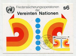 MC 099105 UNO VIENNA - Wien - Friedenssicherungsoperationen Der Vereinten Nationen - 1980 - Maximumkaarten