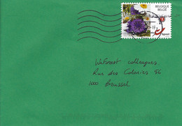 Belgium 2021 Brussels Flowers Domestic Cover - Lettres & Documents